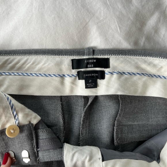 J. Crew gray Cameron slim leg pant size 2 - Picture 2 of 3